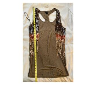 Brown Sequin Tank